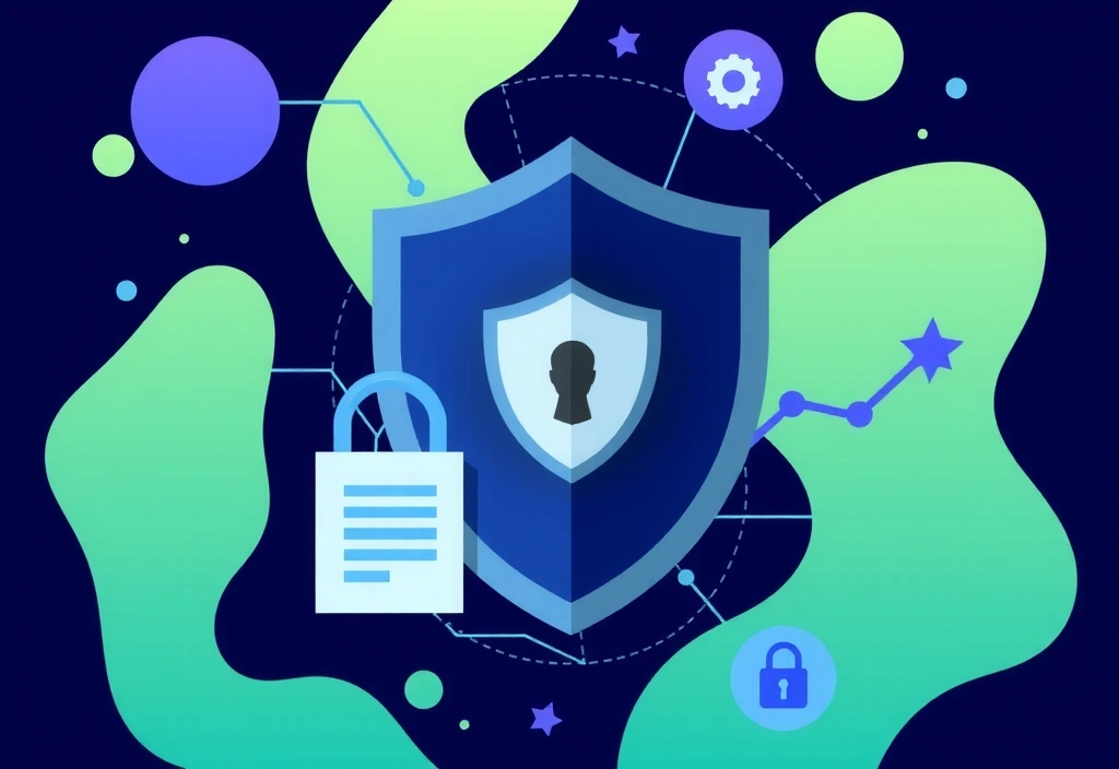 Ilustración de seguridad y privacidad de datos