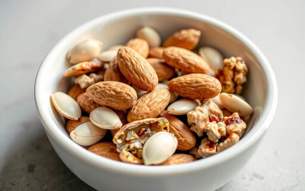 Almendras y semillas de girasol ricas en Vitamina E